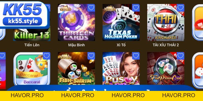 Game Bài KK55 Và Những Sảnh Cược Đổi Thưởng Đẳng Cấp - havor.pro